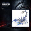 3D Scorpion Metal Puzzle Colorful Model Kit for Gifts and Decoration