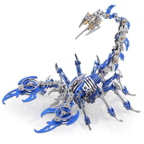 3D-Scorpion-Metal-Puzzle-Colorful-Model-Kit-Blue-8 3D Red Mechanical Scorpion Metal Puzzle Kit