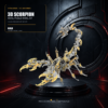 3D Scorpion Metal Puzzle Colorful Model Kit for Gifts and Decoration