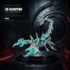 3D Scorpion Metal Puzzle Colorful Model Kit for Gifts and Decoration