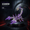 3D Scorpion Metal Puzzle Colorful Model Kit for Gifts and Decoration