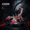 3D Scorpion Metal Puzzle Colorful Model Kit for Gifts and Decoration