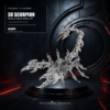 3D Scorpion Metal Puzzle Colorful Model Kit for Gifts and Decoration
