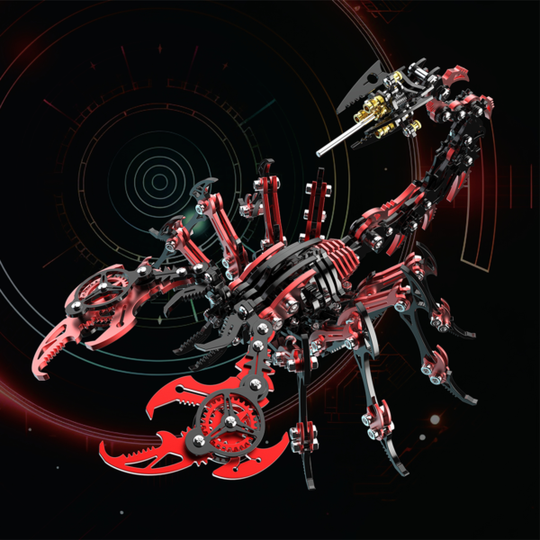 diy001-04 3D Mechanical Scorpion Metal Puzzle Kit