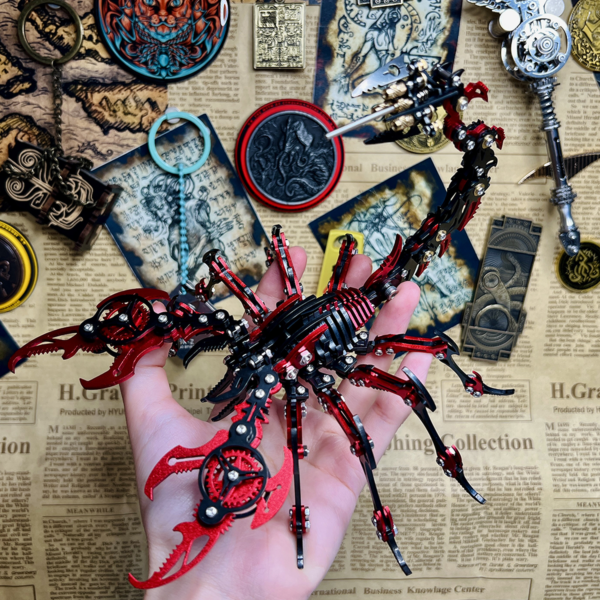 diy001-06 3D Mechanical Scorpion Metal Puzzle Kit