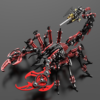 diy001-07 3D Mechanical Scorpion Metal Puzzle Kit