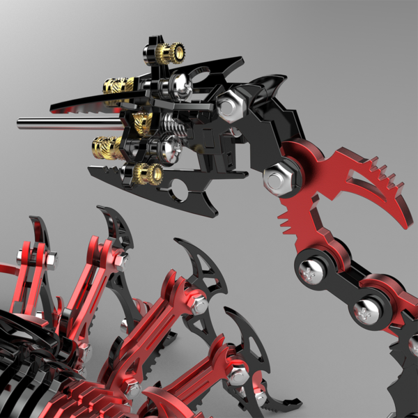 diy001-08 3D Mechanical Scorpion Metal Puzzle Kit