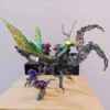 3d-mechanical-mantis-metal-puzzle-magnetic-light-04-laser-etched-wings 3D Metal Mechanical Mantis Model Kit with Magnetic Touch Light (1109 PCS Insect Series) - 3D Metal Model Kit View #4 Precision Laser Cut Assembly