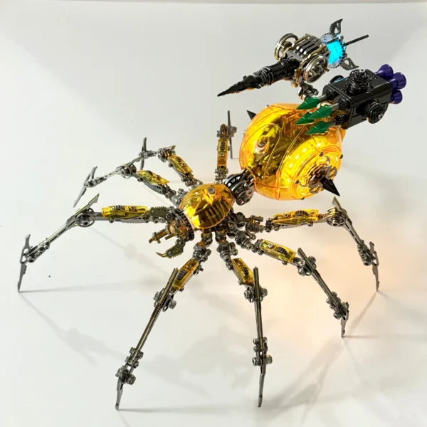 Cyberpunk Mechanical Mecha Battle Spider 3D Metal Model Kit (3 Editions) - 3D Metal Model Kit View #1 Precision Laser Cut Assembly