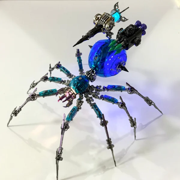 Cyberpunk Mechanical Mecha Battle Spider 3D Metal Model Kit (3 Editions) - 3D Metal Model Kit View #2 Precision Laser Cut Assembly