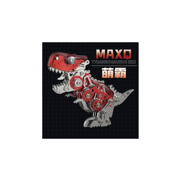 Jurassic Mecha Dinosaurs 3D Metal Model Building Kits (5 Legendary Species) - 3D Metal Model Kit View #6 Precision Laser Cut Assembly