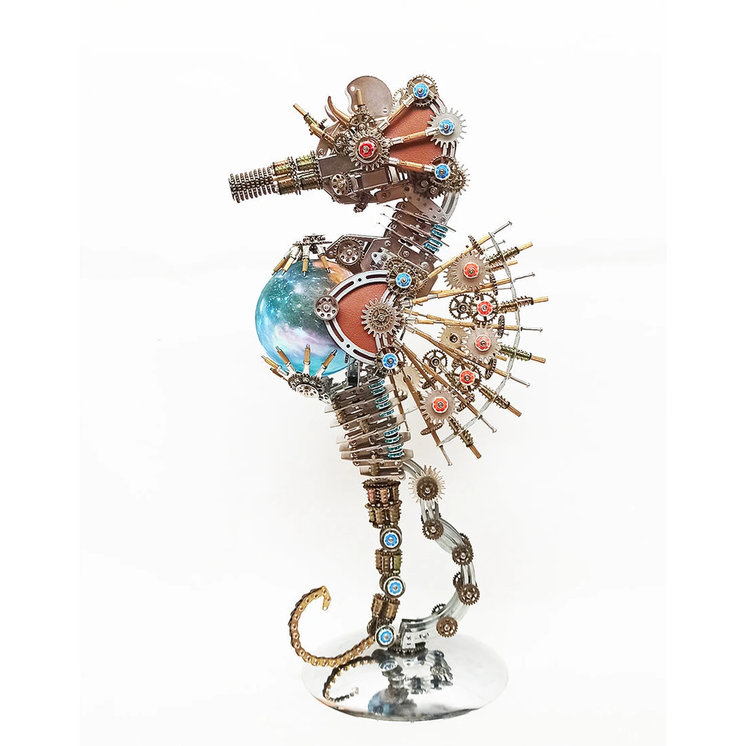 2100PCS Steampunk Seahorse with Planet Lights