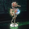 steampunk-seahorse-3d-metal-puzzle-planet-light-05-dimensions-scale 2100PCS Steampunk Seahorse 3D Metal Puzzle Model Kit with Glowing Planet Light (Master Edition) - 3D Metal Model Kit View #4 Precision Laser Cut Assembly